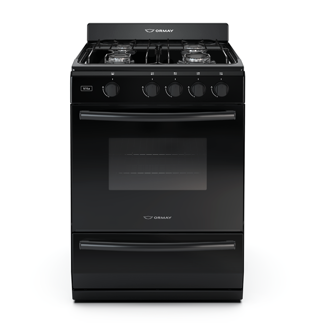 Cocina a gas VITA Negra Ormay